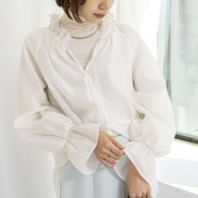 ノーリーズソフィー（NOLLEY’S sophi）/ウォッシャブルオーガンジーフリルブラウス NOLLEY'S sophi(ノーリーズソフィー)のウォッシャブルオーガンジー