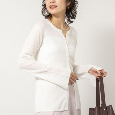 NOLLEY'S sophi(ノーリーズソフィー)の《手洗い可能》モヘヤ混片畦