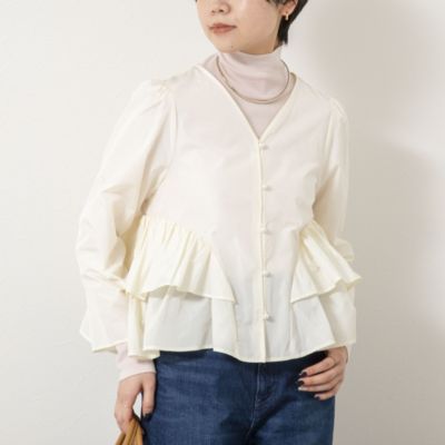 ノーリーズソフィー（NOLLEY’S sophi）/ウォッシャブルマイクロタフタティアードブラウス NOLLEY'S sophi(ノーリーズソフィー)のウォッシャブルマイクロタフタ