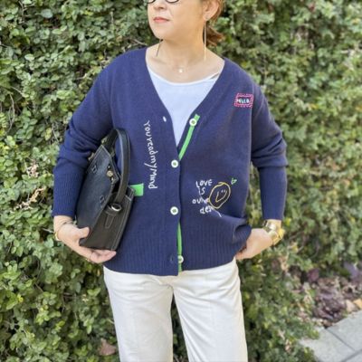 Rie Miller(リエミラー)のハンド刺繍Vネックカーディガン通販 | 集英社