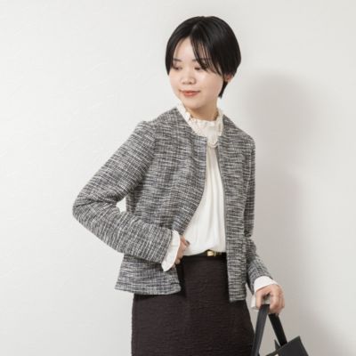 レディースのノーカラー 30代40代50代大人の通販｜HAPPY PLUS STORE