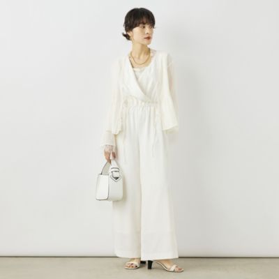 新品未使用タグ付き自宅保管セレクトショップ購入 ポケットシフォンオールインワン レディースのオールインワン 30代40代50代大人の通販｜HAPPY PLUS STORE