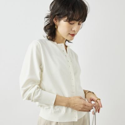 NOLLEY'S(ノーリーズ)の《手洗い可能》コットンテックスクルーネック