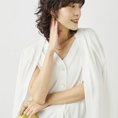 《手洗い可能》ベストドッキングVネックカーディガン