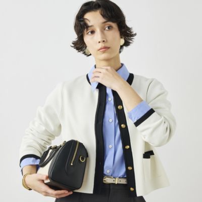 《手洗い可能》ビオバイオグレースミラノリブジャケット