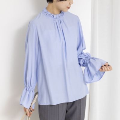 NOLLEY'S(ノーリーズ)のウォッシャブル襟フリルプルオーバーブラウス