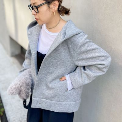 NOLLEY'S フード付きジャケット サイズ38 ミディアムグレー新品 NOLLEY'S(ノーリーズ)の【追加】ウォッシャブルエアボールフード