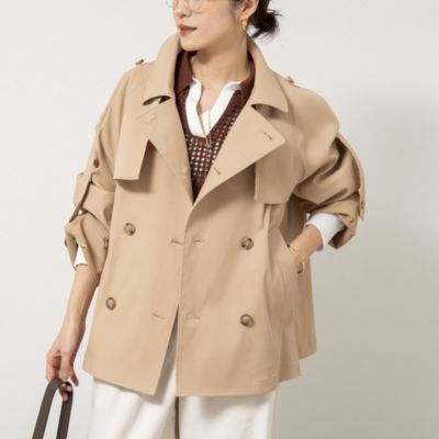 新品　NOLLEY'S ノーリーズ　トレンチコート NOLLEY'S(ノーリーズ)のNMPウォッシャブルショートトレンチコート通販