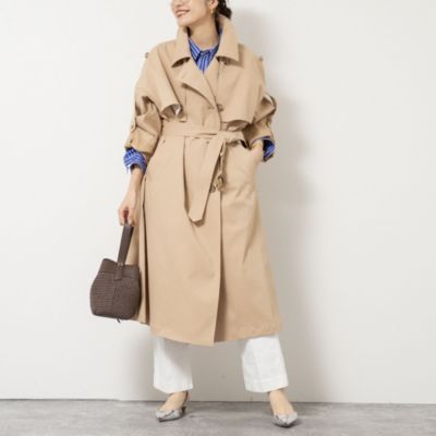 新品　NOLLEY'S ノーリーズ　トレンチコート NOLLEY'S(ノーリーズ)のNMPウォッシャブルロングトレンチコート通販