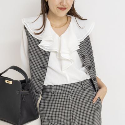 NOLLEY'S(ノーリーズ)のウォッシャブルラッフルカラーブラウス通販