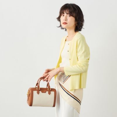 　《アンサンブル対応》 《手洗い可能》マルチファンクションクルーネックカーディガン