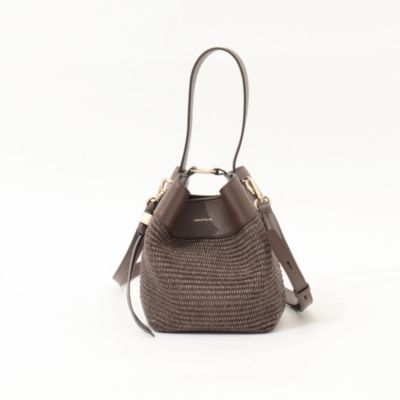 LORISTELLA allureville 雑材コンビバッグ　レザー NOLLEY'S(ノーリーズ)の【LORISTELLA/ロリステッラ】キューブワン