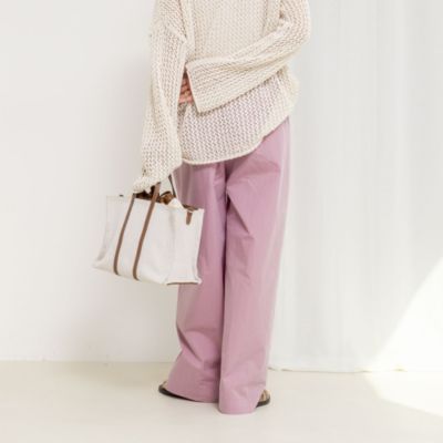 【一部WEB限定サイズ】ウォッシャブル撥水ワイドラップパンツ