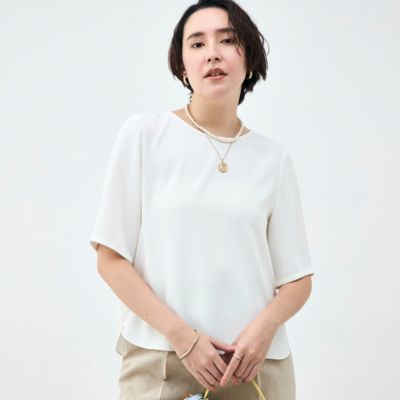 NOLLEY'S sophi(ノーリーズソフィー)のウォッシャブルダブルクロスT