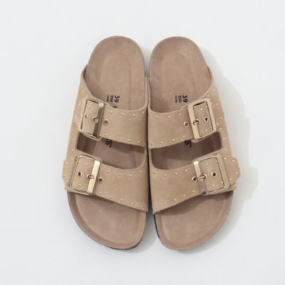 【GENIUS/ジェニンズ】　スエードスタッズベルトサンダル