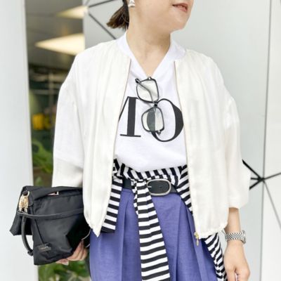 NOLLEY'S(ノーリーズ)のウォッシャブルシアージップアップブルゾン通販