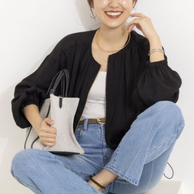 NOLLEY'S(ノーリーズ)のウォッシャブルシアージップアップブルゾン通販