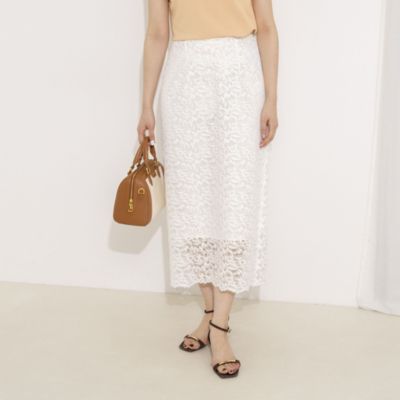ユキぽん様 スカート Sオフ白 NOLLEY'S sophi(ノーリーズソフィー)のウォッシャブルウォッシャブル
