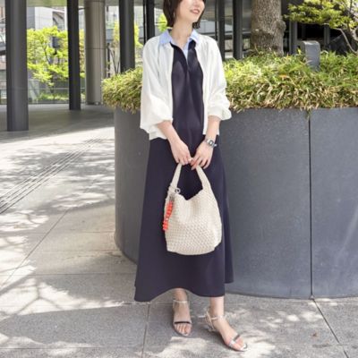 NOLLEY'S Sophi ワンピース NOLLEY'S sophi(ノーリーズソフィー)のウォッシャブルポロ襟ダンボール