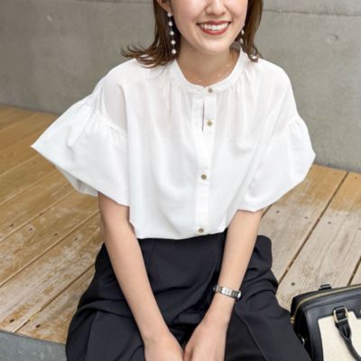 NOLLEY'S(ノーリーズ)のウォッシャブル袖2WAYシアーボイルブラウス