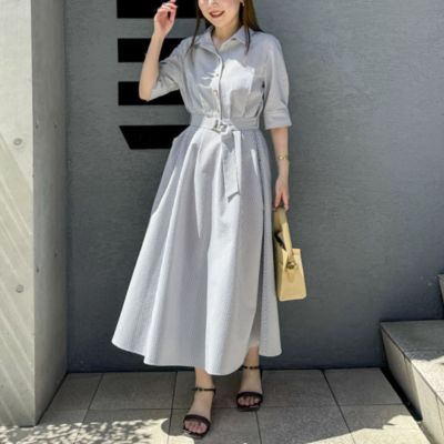 NOLLEY'S Sophi ワンピース NOLLEY'S sophi(ノーリーズソフィー)のウォッシャブルサッカーシャツ