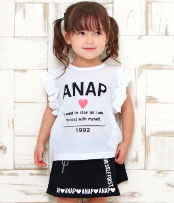 Anap Kids Home アナップ キッズ ホーム のﾌﾘﾙ袖ｼﾝﾌﾟﾙﾛｺﾞtopsアウトレット通販 集英社flag Shop Outlet セール情報
