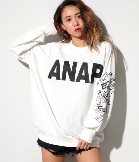 "アナップ(ANAP)/ANAPロゴステッカープリントスウェ"