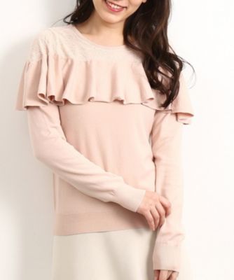 Rope Picnic ロペピクニック のレース付フリルプルオーバー通販 集英社happy Plus Store