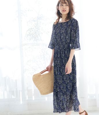 Rope Picnic ロペピクニック のシャーリングプリーツワンピース通販 集英社happy Plus Store