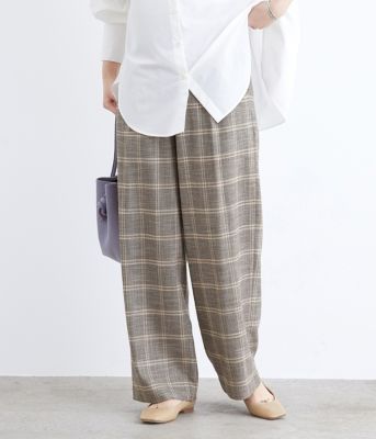 Adam Et Rope アダム エ ロペ のパイピングベルトストレートパンツ通販 Leeマルシェ