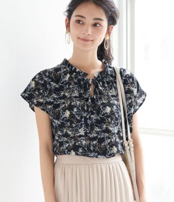 Rope Picnic ロペピクニック の 2way 前後スタンドフリルブラウス通販 集英社happy Plus Store