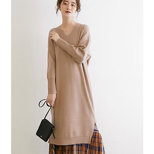 Rope Picnic ロペピクニック の Web限定サイズ40 アンチピリング Vネックスリットニットワンピース通販 Leeマルシェ Rope Picnic ロペピクニック の Web限定サイズ40 アンチピリング Vネックスリットニットワンピース通販 Leeマルシェ