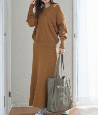 Vis ビス の Set 前後2way カシュクールトップス リブマーメイドワンピース通販 集英社happy Plus Store