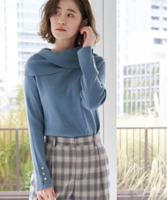 Rope Picnic ロペピクニック のゆるっとした襟が大人可愛い クロスオフショルダートップス通販 集英社happy Plus Store