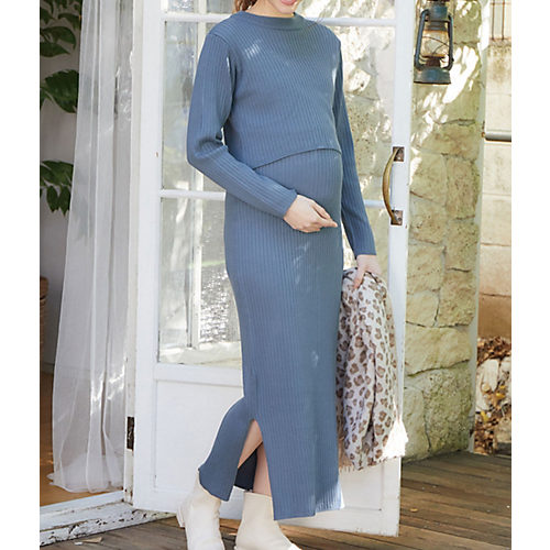 Vis ビス の Vismommy リブニットワンピース 産前産後 授乳口付き Web限定 通販 Leeマルシェ Vis ビス の Vismommy リブニットワンピース 産前産後 授乳口付き Web限定 通販 Leeマルシェ