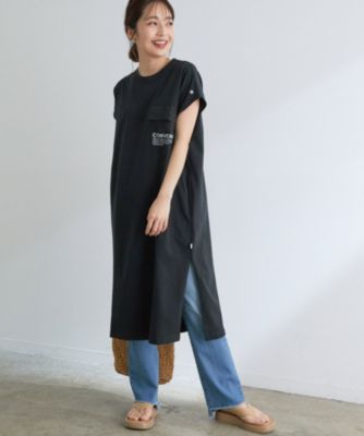 Vis ビス の Converse ダブルフェイスナイロンポケットフレンチワンピース通販 Leeマルシェ