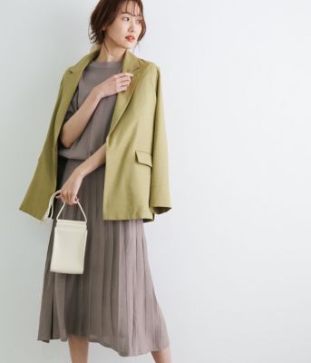 Rope Picnic ロペピクニック のハーフスリーブニットプリーツワンピース通販 集英社happy Plus Store