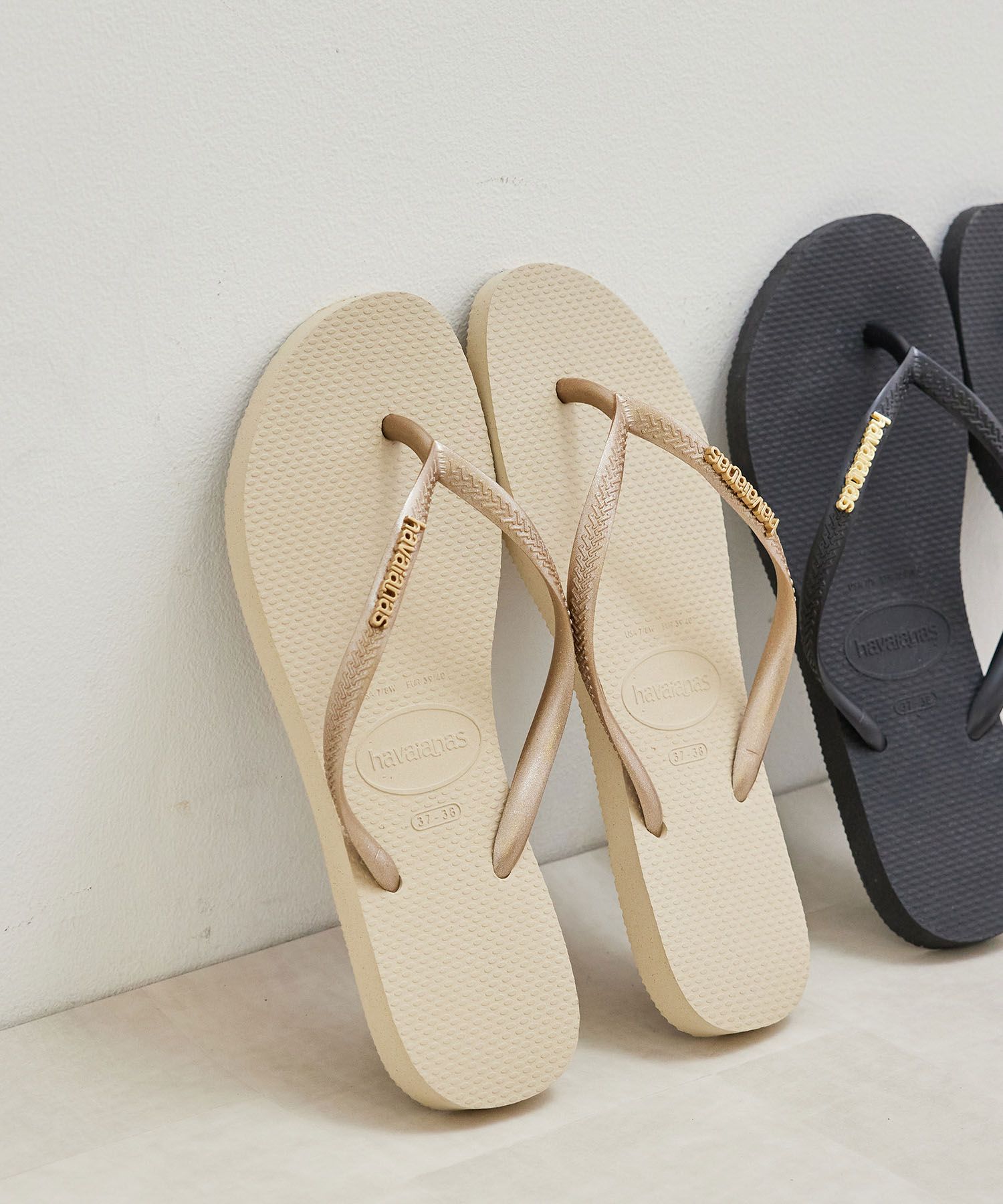 ROPE’ PICNIC(ロペピクニック)/【havaianas】ハワイアナス SLIMLOGO METALLIC