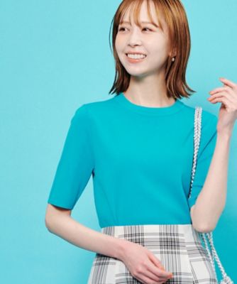 集英社HAPPY PLUS STOREROPE’ PICNIC（ロペピクニック）/【WEB限定カラー:クリーム】Beauty knit/ハーフスリーブニットプルオーバー