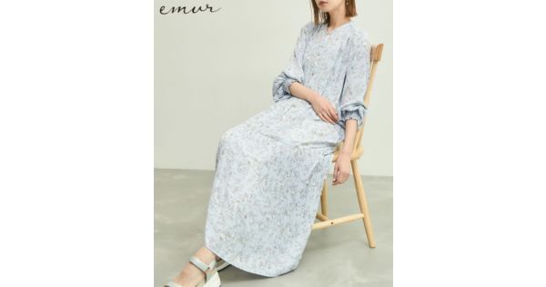 ROPE' PICNIC(ロペピクニック)の【emur/エミュール】水彩柄ワンピース通販 集英社HAPPY PLUS STORE