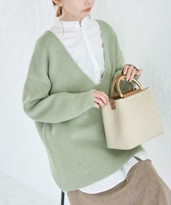 ROPE' PICNIC(ロペピクニック)の【WEB限定】深Vネックニットトップス