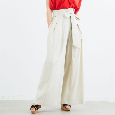 Designworks デザインワークス のウエストリボンワイドパンツアウトレット通販 集英社happy Plus Store Outlet セール情報