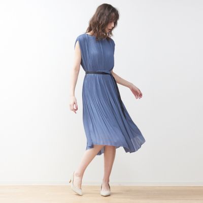 Rouge Vif ルージュ ヴィフ のプリーツフレアワンピース通販 Leeマルシェ