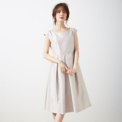 Rouge Vif ルージュ ヴィフ のシャンタンフィット フレアワンピ通販 Leeマルシェ