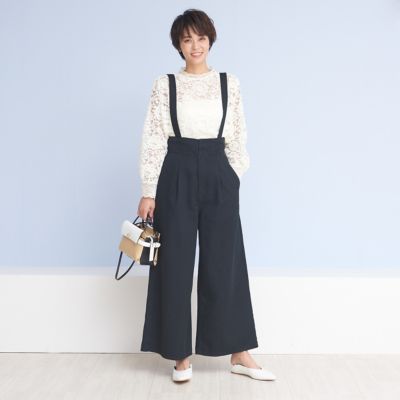 Rouge Vif ルージュ ヴィフ のサスペンダー付きワイドパンツ通販 Mirabella Homme ミラベラオム メンズファッション通販