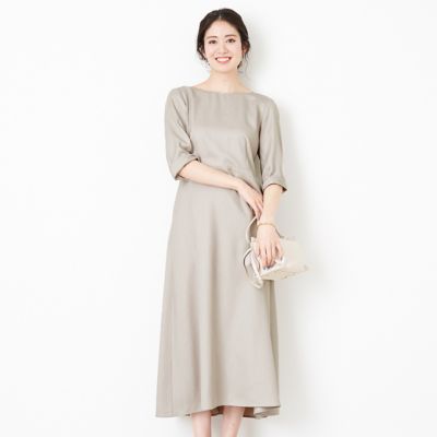Rouge Vif ルージュ ヴィフ の麻調ロングリボンワンピース通販 集英社happy Plus Store