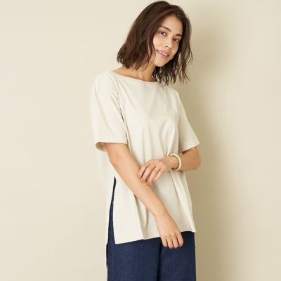 Qualite カリテ の 限定 ドライ天竺スリットロングtシャツ通販 集英社happy Plus Store