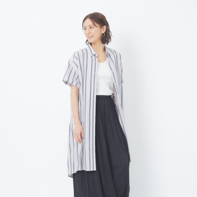 Abahouse Mavie アバハウス マヴィ のecru ストライプシャツワンピース通販 集英社happy Plus Store