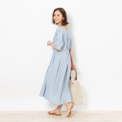 Abahouse Mavie アバハウス マヴィ のecru レーヨンリネンスキッパーワンピース通販 Shop Marisol ショップマリソル