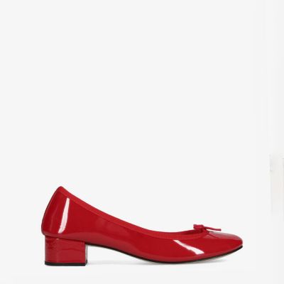 《repetto》パテントレザー Flammy red 36